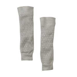 Girls 4-16 Solid Knit Rhinestone Legwarmers