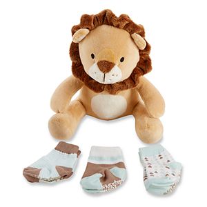 Baby Aspen Ryan the Lion Plus Plush Socks Set!