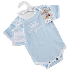 Baby Aspen Little Prince Bodysuit and Socks Set