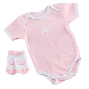 Baby Aspen Little Princess Bodysuit and Socks Set