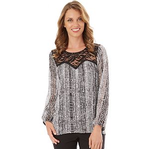 Women's Apt. 9® Lace Yoke Top