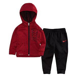 Baby Boy Nike Therma-FIT Space-Dyed Hoodie & Jogger Pants Set