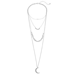 Mudd® Celestial Layered Choker Necklace