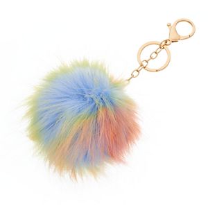 Mudd® Rainbow Pom Pom Key Chain