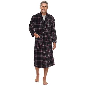 Men's Residence Plush Fleece Shawl-Collar Robe