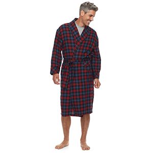 Men's Residence Shawl-Collar Flannel Robe