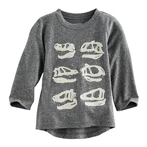 Baby Boy Jumping Beans® Glow in the Dark Dinosaur Skulls Graphic Tee