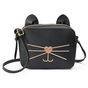 T-Shirt & Jeans Metallic Cat Crossbody Bag