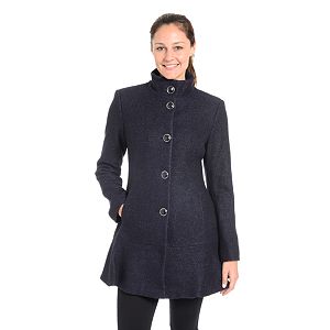 Women's Fleet Street Wool-Blend Flounce Coat