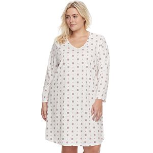 Plus Size Croft & Barrow® Pajamas: Knit Sleep Shirt