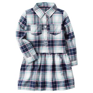 Toddler Girl Carter's Plaid Drop-Waist Dress