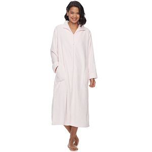 Women's Miss Elaine Essentials Fleece Zip-Up Long Robe