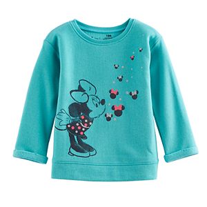 Disney's Minnie Mouse Baby Girl Glittery Graphic Pullover Sweater By Jumping Beans®