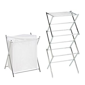 Honey-Can-Do Laundry Hamper & Clothes Drying Rack Set
