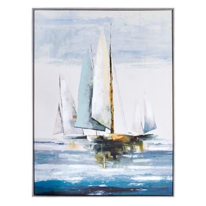 New View Sailboat Canvas Wall Art