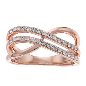 Brilliance Twist Ring with Swarovski Crystals