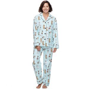 Women's Star & Skye Pajamas: Flannel Top & Pants PJ Set