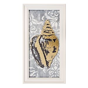 New View Metallic Seashell Framed Wall Art