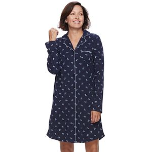 Women's Croft & Barrow® Pajamas: Long Sleeve Sleep Shirt