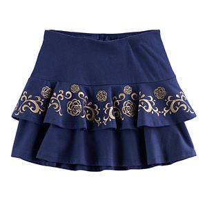Disney / Pixar Coco Girls 4-7 Glittery Flower Tiered Skort by Jumping Beans®