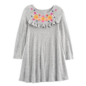 Disney / Pixar Coco Girls 4-7 Embroiderd Flowers Ruffle Dress by Jumping Beans®