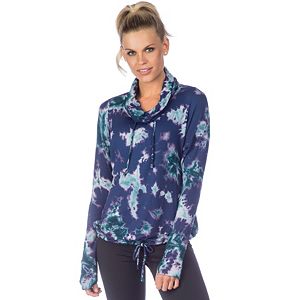 Women's PL Movement by Pink Lotus Cowl Neck Pullover Top