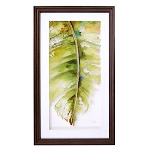 New View Palm Leaf 1 Framed Wall Art
