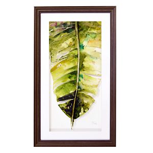 New View Palm Leaf 2 Framed Wall Art