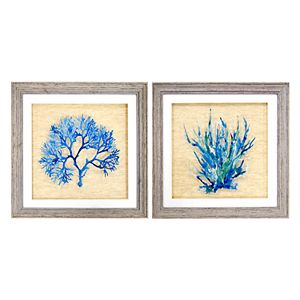 New View Royal Coral Framed Wall Art 2-piece Set