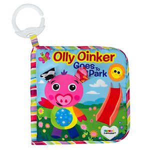 Lamaze Olly Oinker Goes To The Park Plush Stroller Book