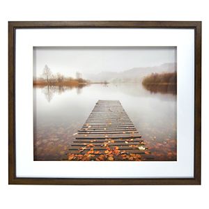 New View Lake Dock Framed Wall Art