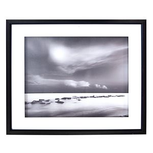 New View Black & White Tide Framed Wall Art