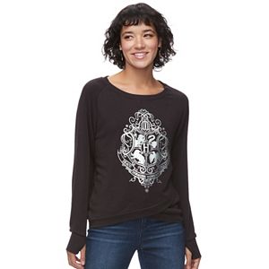 Juniors' Harry Potter Foiled Hogwarts Crest Tee