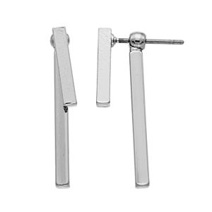 Simply Vera Vera Wang Square Tube Stick Nickel Free Front-Back Earrings