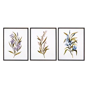 New View Floral Framed Wall Art 3-piece Set