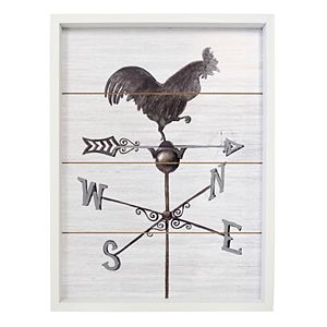 New View Rooster Planked Farmhouse Wall Decor