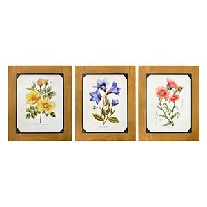 New View Floral Wall Art 3-piece Set