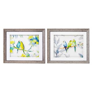 New View Love Birds Framed Wall Art 2-piece Set