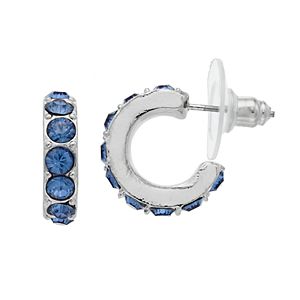 Simply Vera Vera Wang Simulated Crystal Nickel Free C-Hoop Earrings