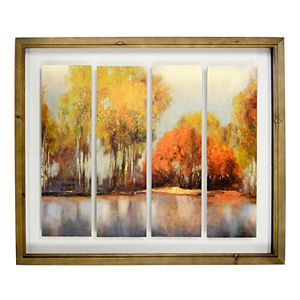 New View Fall Landscape Framed Wall Art