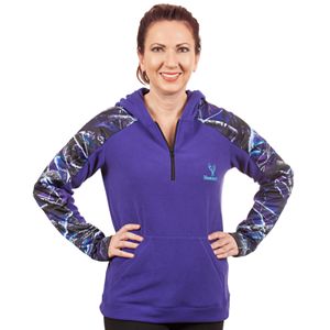 Women's Huntworth Camo Fleece Quarter-Zip Hoodie