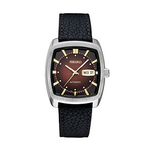 Seiko Men's Recraft Leather Automatic Watch - SNKP25