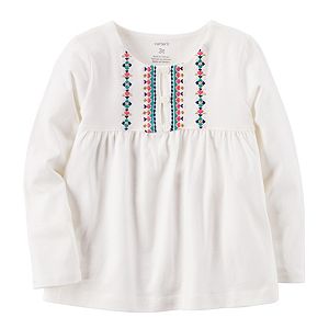Girls 4-8 Carter's Embroidered Babydoll Top