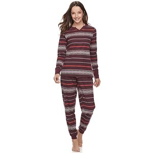 Women's SONOMA Goods for Life™ Pajamas: Jersey Top & Pants 2-Piece PJ Set