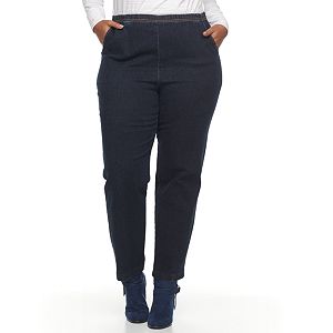 Plus Size Croft & Barrow® Pull-On Straight Leg Pants