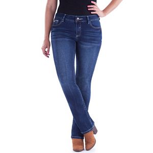 Juniors' Amethyst Slim Bootcut Jeans
