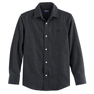 Boys 4-20 Chaps Solid Flannel Button-Down Shirt