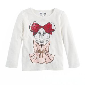 Disney's Minnie Mouse Girls 4-7  Minnie Graphic Long Sleeve Tee by Jumping Beans®