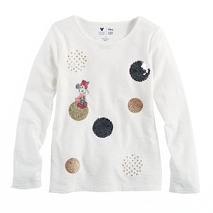 Disney's Minnie Mouse Toddler Girls Dotted Graphic Long Sleeve Tee by Jumping Beans®
