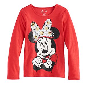 Disney's Minnie Mouse Girls 4-7 Glitter & Sequin Flip Graphic Tee by Jumping Beans®